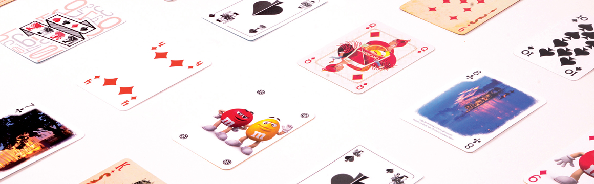 Playing Cards with print
