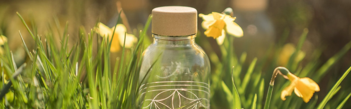 Glass Drinking Bottles with print